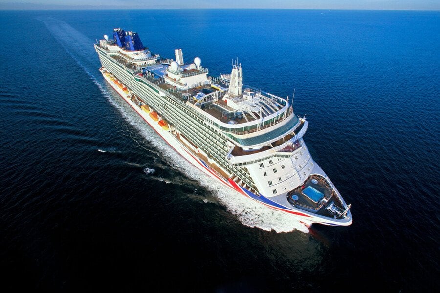 at sea