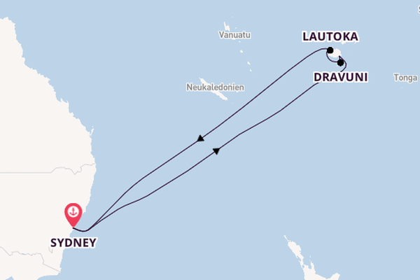 Fidschi ab Sydney, Australien auf der Discovery Princess