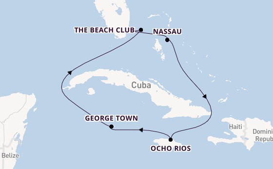 Caribbean from Miami, Florida, USA with the Brilliant Lady