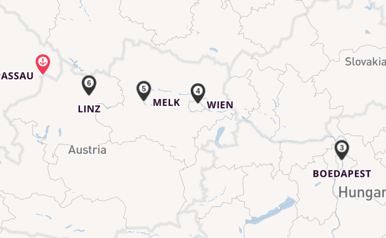 Donau vanaf Passau, Duitsland met de MS Celina