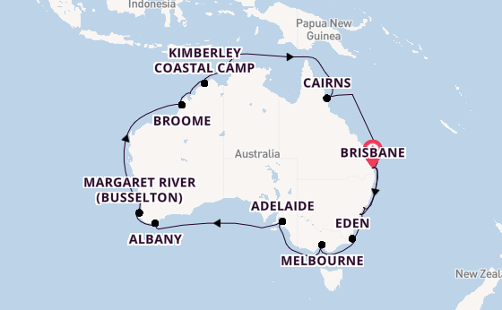 Australia from Brisbane, Australia with the Grand Princess