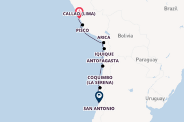 Cruising with the Azamara Journey to San Antonio from Callao (Lima)