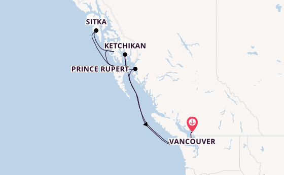 Alaska & West Canada from Vancouver, Canada with the Luminara