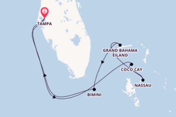 Cruise in 8 dagen naar Tampa met Royal Caribbean