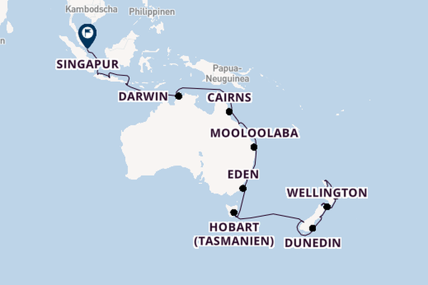 Australien und Neuseeland ab Auckland, Neuseeland auf der Azamara Pursuit
