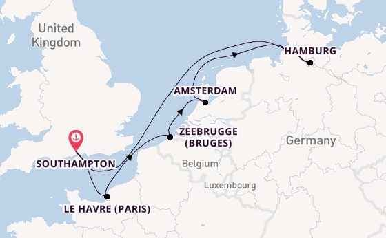 British Isles from Southampton, England with the MSC Preziosa