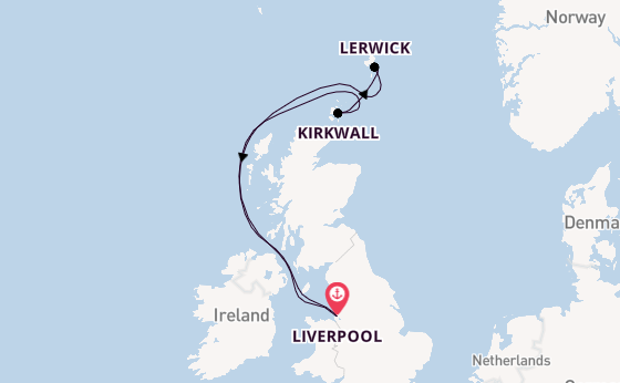 United Kingdom from Liverpool, England with the Borealis