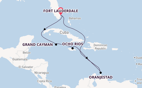 Caribbean vanaf Fort Lauderdale, Verenigde Staten met de Regal Princess