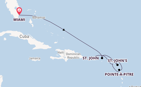 Caribbean vanaf Miami, Verenigde Staten met de EXPLORA IV