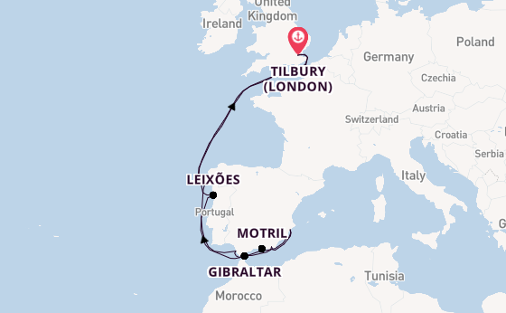 Trip from Tilbury (London) with the Ambition