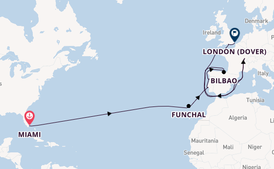 Transatlantic from Miami, Florida with the Seabourn Quest
