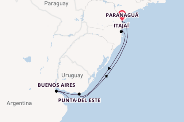 South America From Paranaguá with the MSC Armonia 