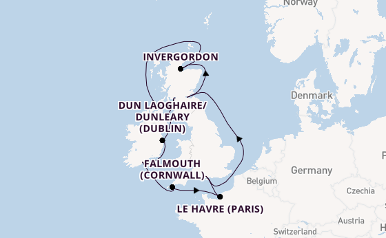 British Isles from Southampton, England with the Majestic Princess
