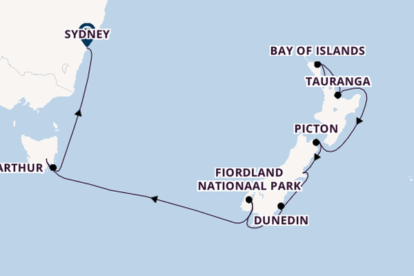 Australië en Nieuw-Zeeland vanaf Auckland, Nieuw-Zeeland met de Royal Princess