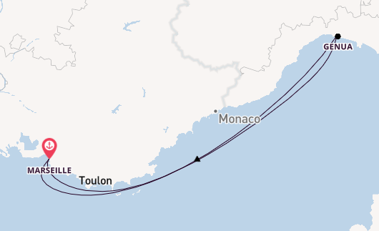 Westliches Mittelmeer ab Marseille, Frankreich auf der MSC Magnifica