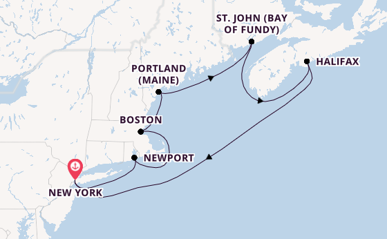 USA Ostküste ab New York auf der Majestic Princess