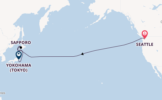 Seattle to Tokyo Transpacific Voyage
