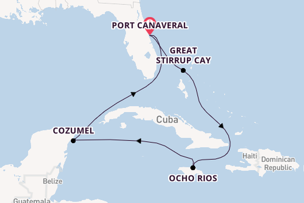 Caribbean vanaf Port Canaveral, Verenigde Staten met de Norwegian Epic
