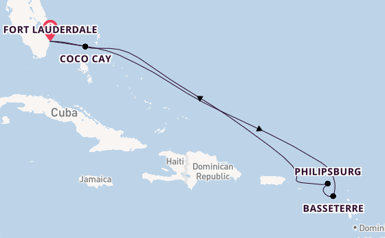 Caribbean vanaf Fort Lauderdale, Verenigde Staten met de Symphony of the Seas℠