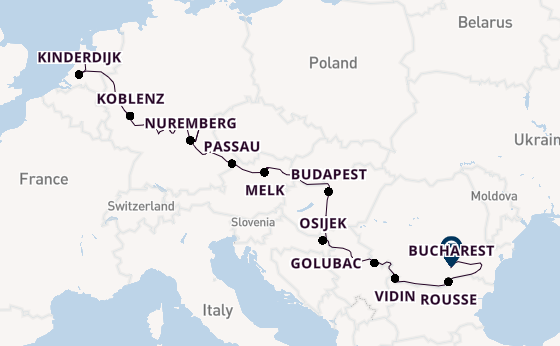 Danube River, Europe from Amsterdam, Netherlands with the Viking Lif