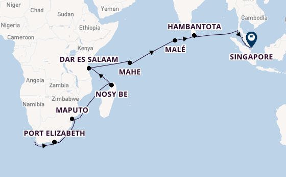 Africa from Cape Town, South Africa with the Seven Seas Navigator