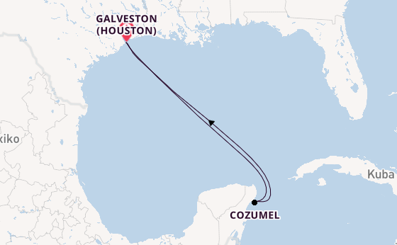 Westliche Karibik ab Galveston (Houston), USA auf der Carnival Sunshine