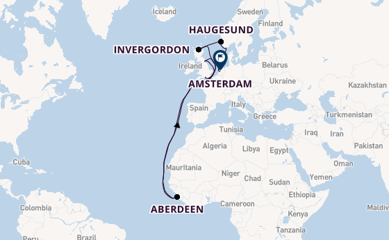 Verenigd Koninkrijk vanaf Southampton (Londen), Engeland met de Seven Seas Voyager
