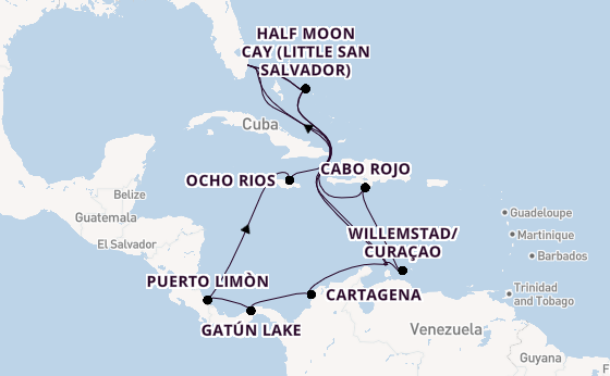 Caribbean from Fort Lauderdale (Port Everglades), Florida, USA with the Nieuw Amsterdam