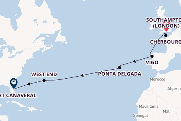 Transatlantic & Repositioning from Southampton, England with the Sky Princess 