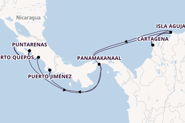 Midden-Amerika vanaf Colón, Panama met de MS EUROPA
