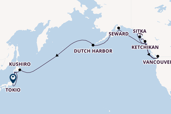 Transpazifik ab Vancouver, Kanada auf der EXPLORA III