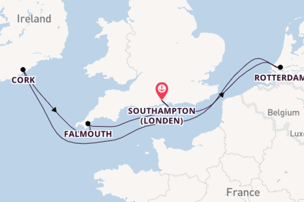 6daagse cruise met het MSC Virtuosa vanuit Southampton (Londen)