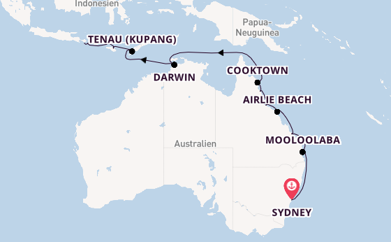 Australien ab Sydney auf der Seven Seas Explorer