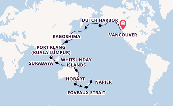 Transpacific from Vancouver, Canada with the Viking Orion