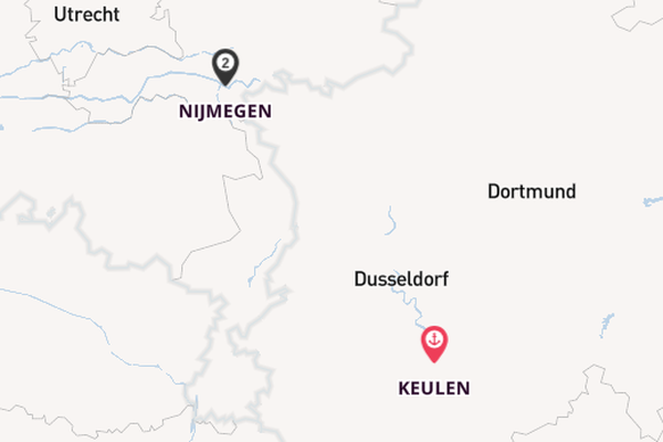 Rijn vanaf Keulen, Duitsland met de Asara