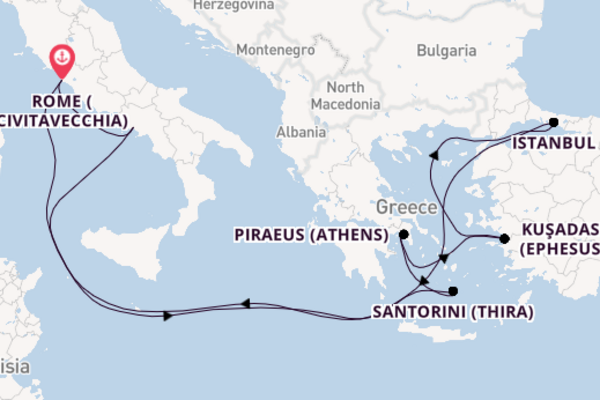 Greece, Turkey & Italy Fly Cruise