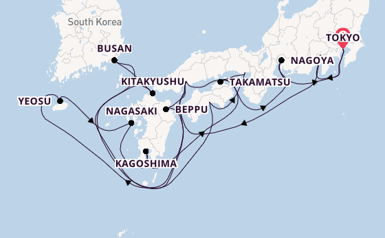 Japan from Tokyo, Japan with the Azamara Pursuit