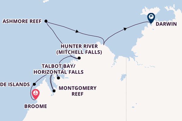 Australia from Broome, Australia with the Seabourn Pursuit