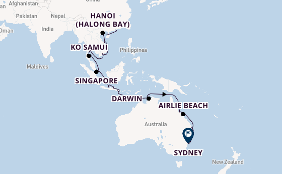 South East Asia from Hong Kong, China with the Azamara Pursuit