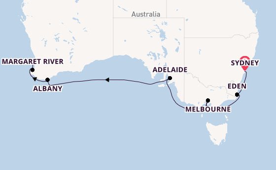 Australia from Sydney, Australia with the Grand Princess