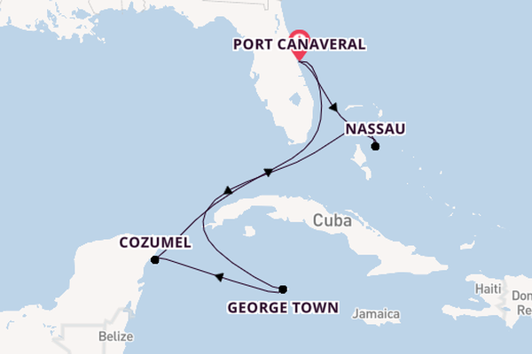Caribbean vanaf Port Canaveral, Verenigde Staten met de Norwegian Epic