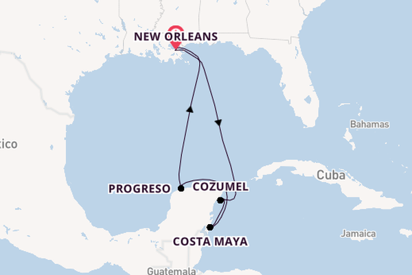 Western Caribbean from New Orleans, Louisiana with the Mariner of the Seas