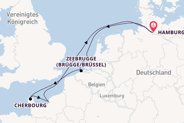 Westeuropa ab Hamburg auf AIDAnova