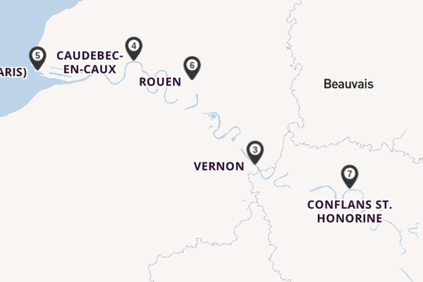 Seine ab Paris, Frankreich auf der SEINE COMTESSE