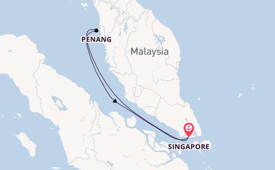 South East Asia from Singapore, Singapore with the Navigator of the Seas 