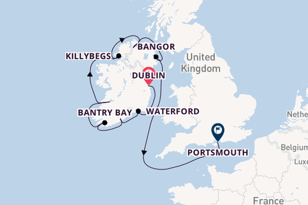 British Isles from Dublin, Ireland with the Azamara Quest