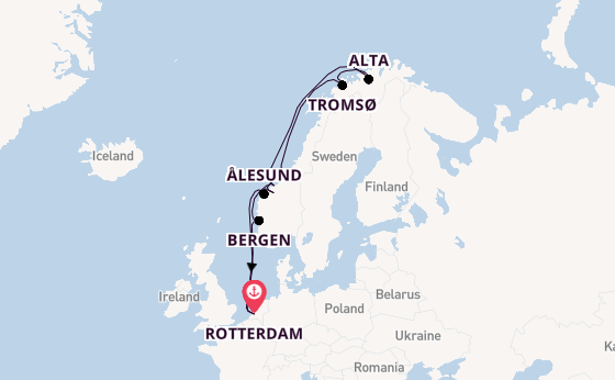 Norway from Rotterdam, Netherlands with the Nieuw Statendam