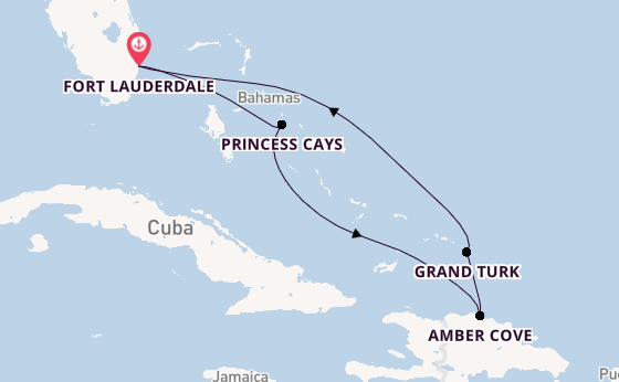 Caribbean vanaf Fort Lauderdale, Verenigde Staten met de Regal Princess