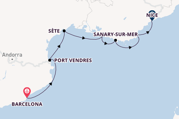 Luxury Barcelona to the French Riviera & FREE Barcelona Stay