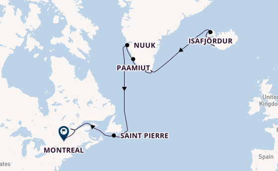 Transatlantic from Reykjavik, Iceland with the Azamara Journey